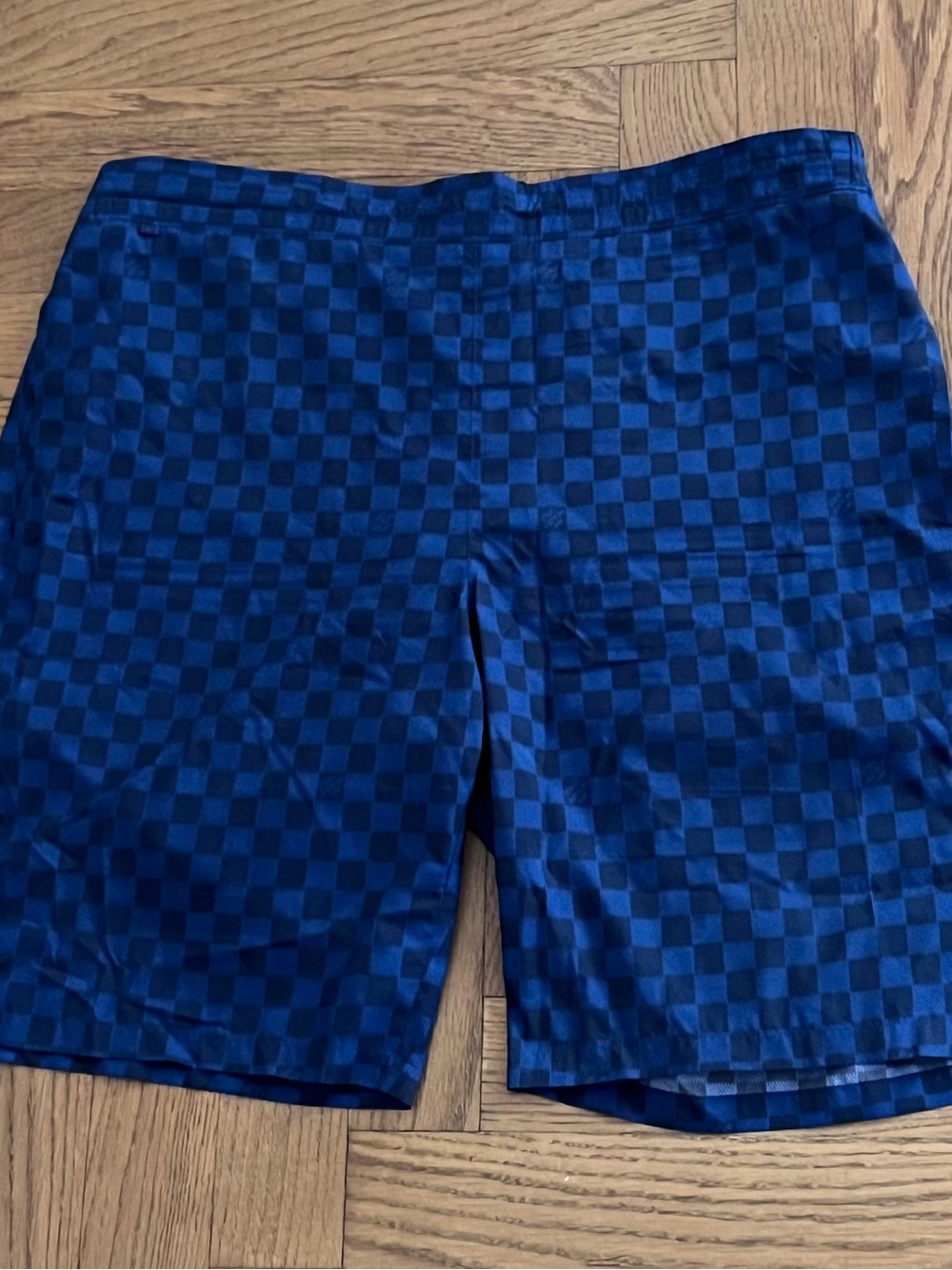 Louis Vuitton Blue Checkerboard Athletic Shorts